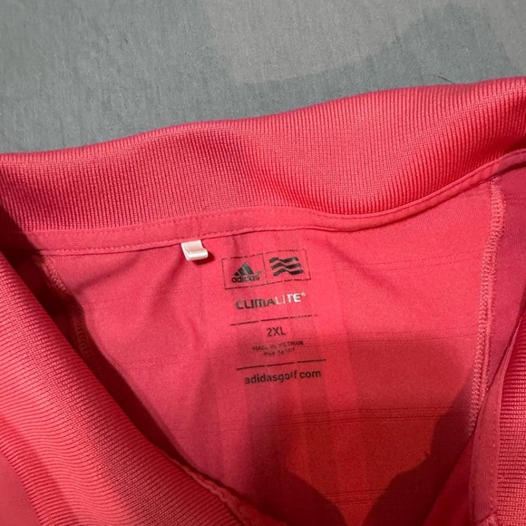 Men's Red Adidas Polo Shirt sz 2xl - Picture 2 of 3